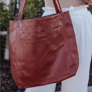 COPY - Boho “Catchall” Tote - Vegan Leather